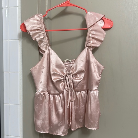 Altered state ruffled sleeve top - Picture 1 of 2